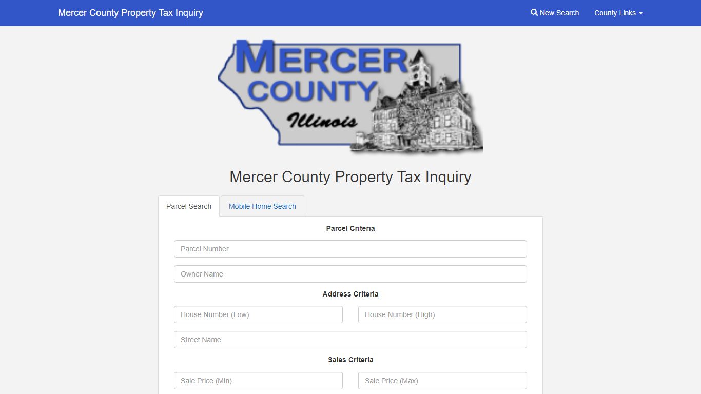 Mercer County Property Tax Inquiry